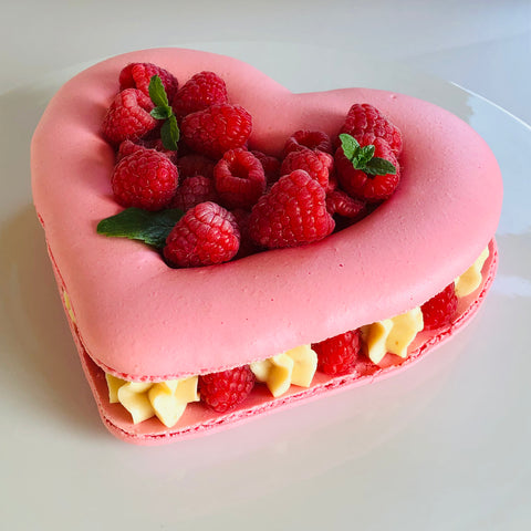 Heart Macaron Cake
