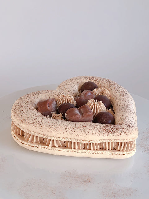 Heart Macaron Cake