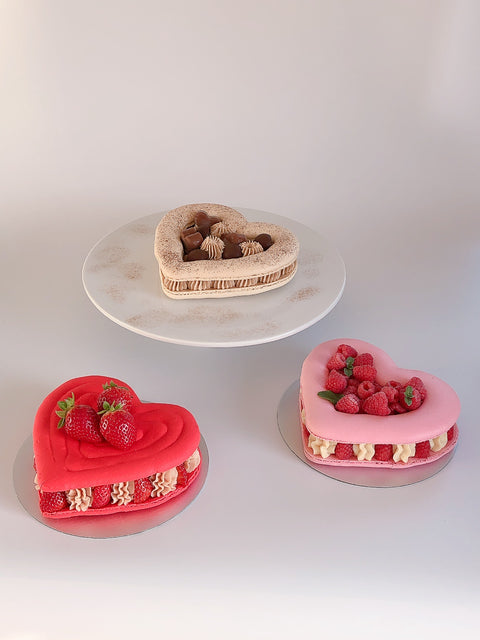 Heart Macaron Cake
